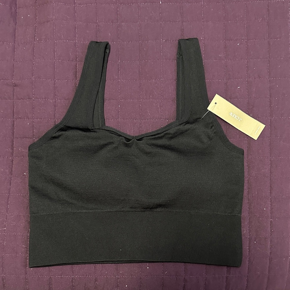 J. Crew Black Sports Bra